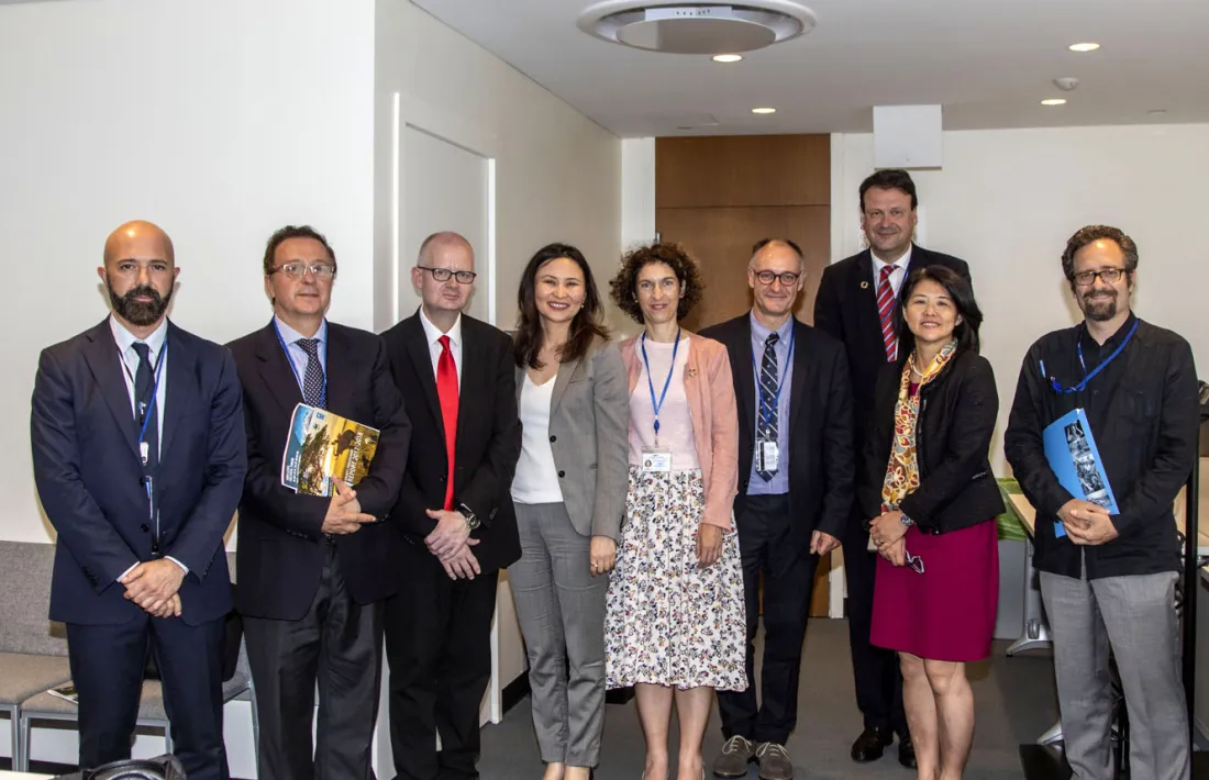 La trobada de la delegació andorrana a les Nacions Unides.