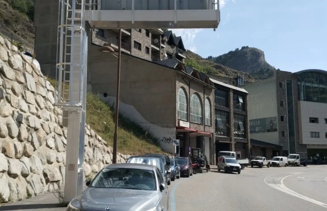 El nou radar instal·lat en el tram entre Canillo i Encamp.