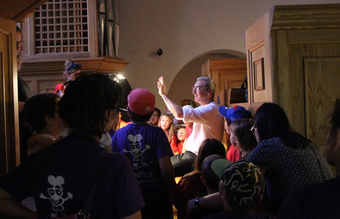 El director del festival, Ignacio Ribas, en una jornada de portes obertes a Sant Esteve.