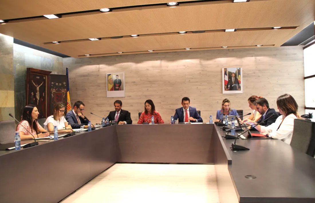 Un moment del consell de Comú d’Ordino celebrat ahir.