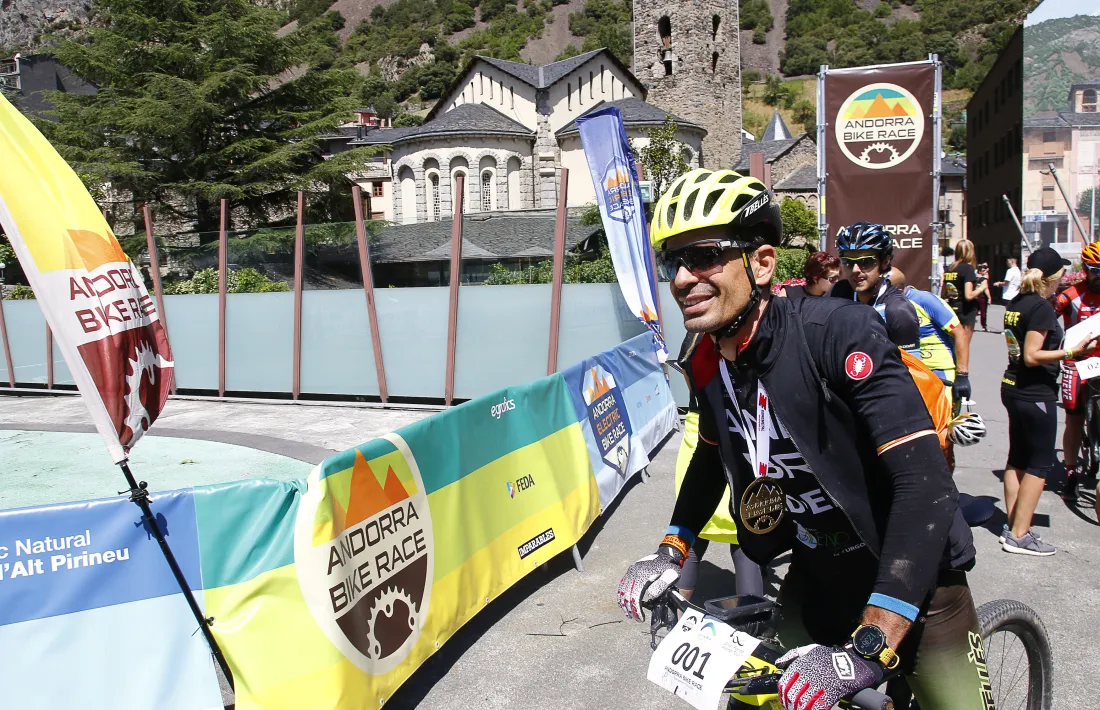 El guanyador de l’Andorra Bike Race, Guillem Muñoz.