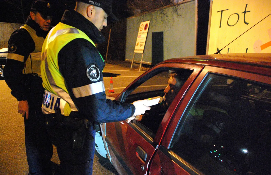 Un control d'alcoholèmia d'una campanya anterior.