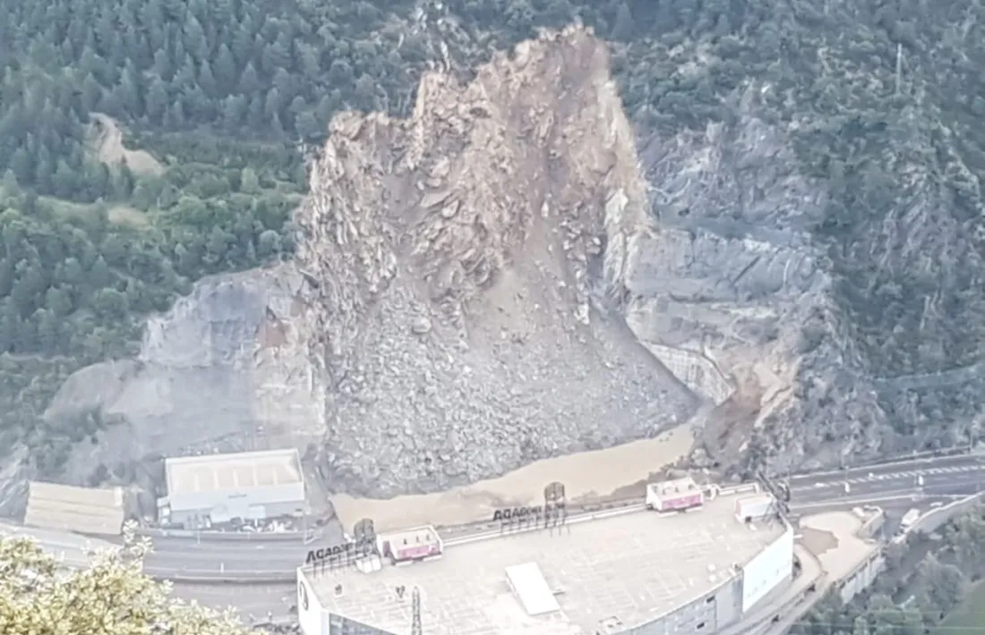Vista de l'esllavissada