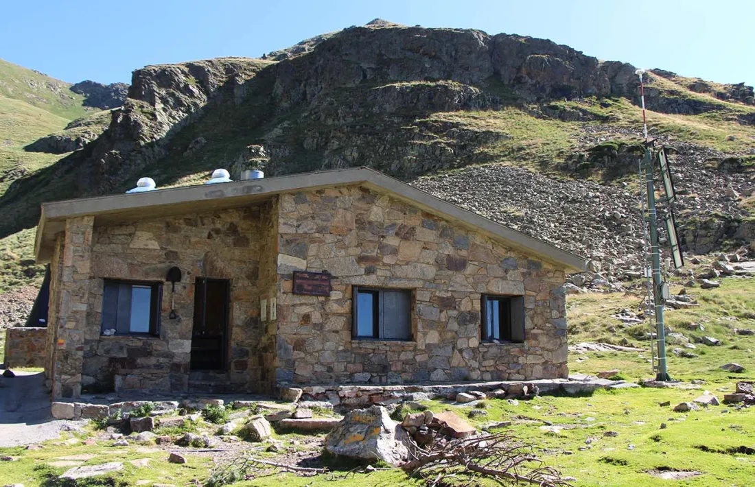 Una imatge del refugi no guardat de Cabana Sorda.