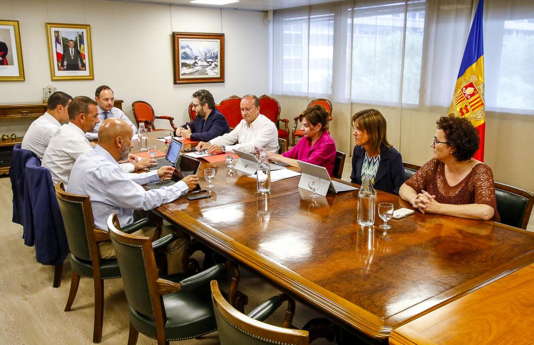 Un moment del consell de ministres extraordinari d’ahir.