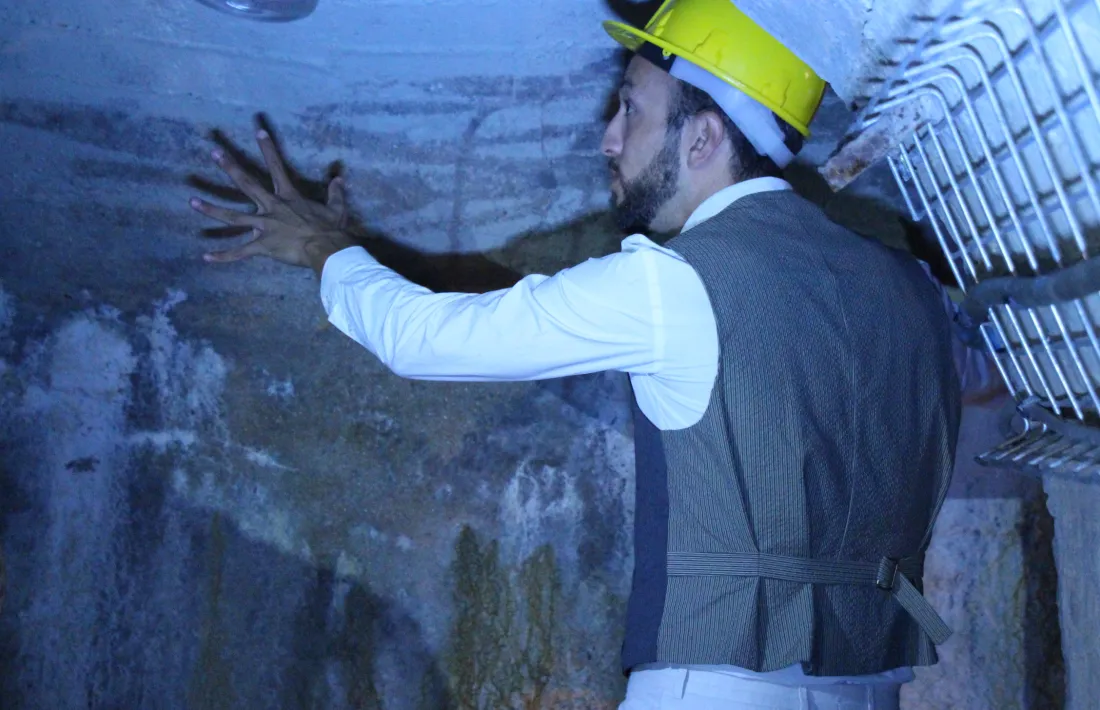 La galeria de la presa és un dels espais més insòlits de la visita.
