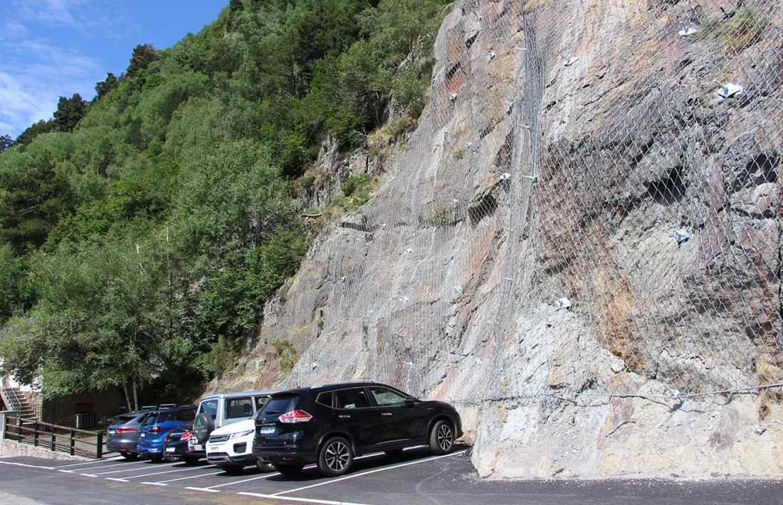 Una imatge de la millora que s'ha fet a la carretera de Sorteny.