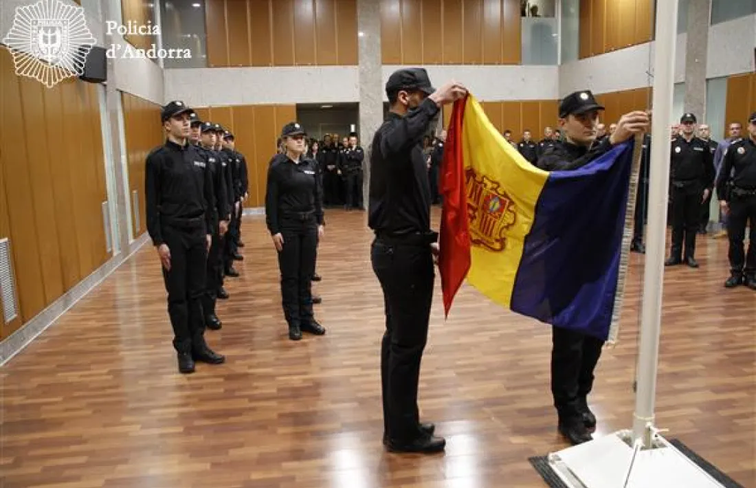  Els nous agents en l’obertura de la 54a promoció de la policia, el 18 de gener passat. 