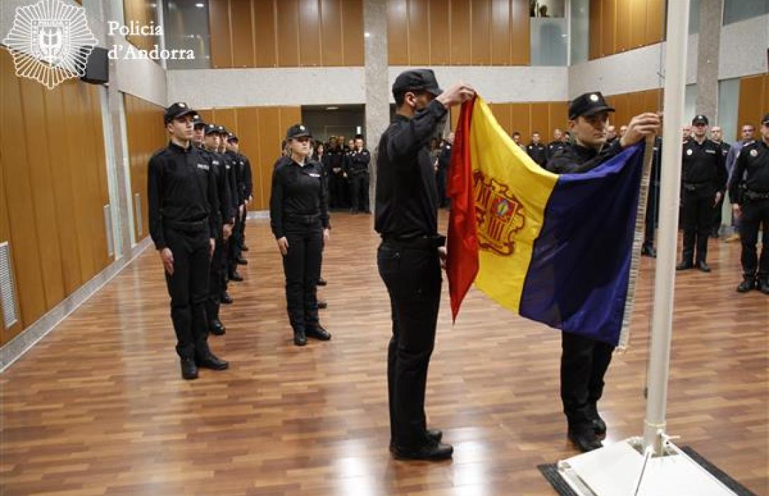  Els nous agents en l’obertura de la 54a promoció de la policia, el 18 de gener passat. 