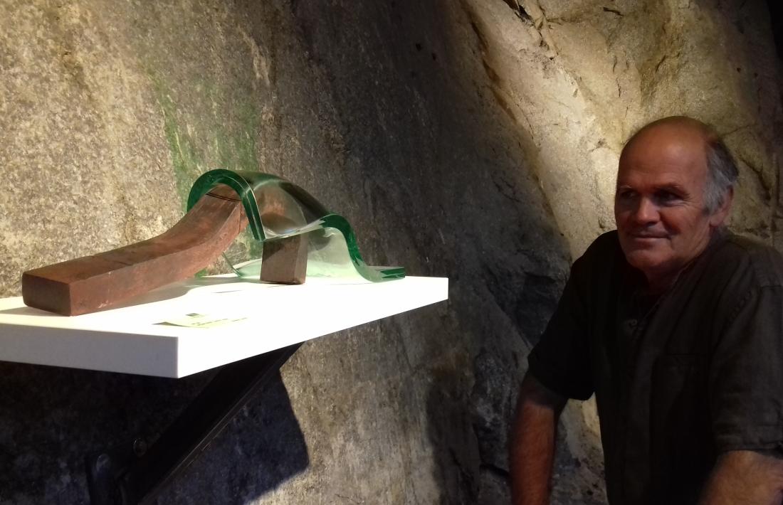 Ernest Altés treballa a ‘Escultures minerals’ el ferro, la pedra i per primera vegada el vidre.