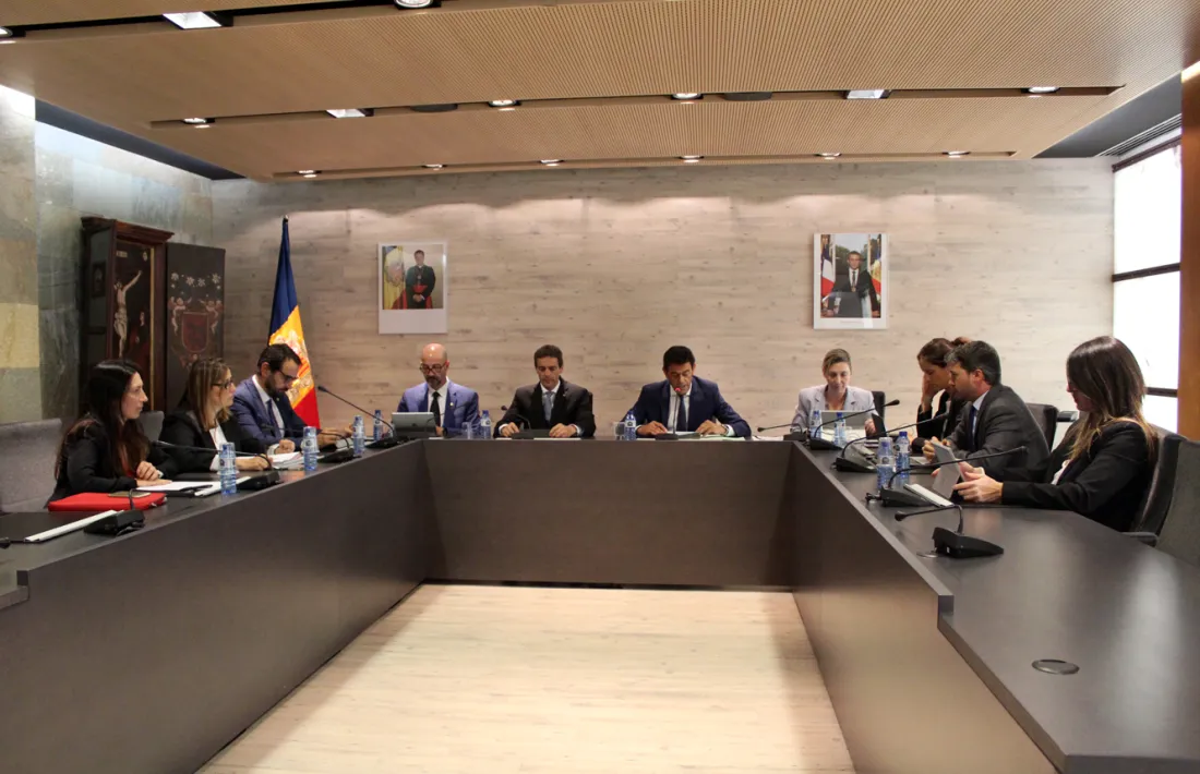 El consell de Comú que va tenir lloc ahir a Ordino.