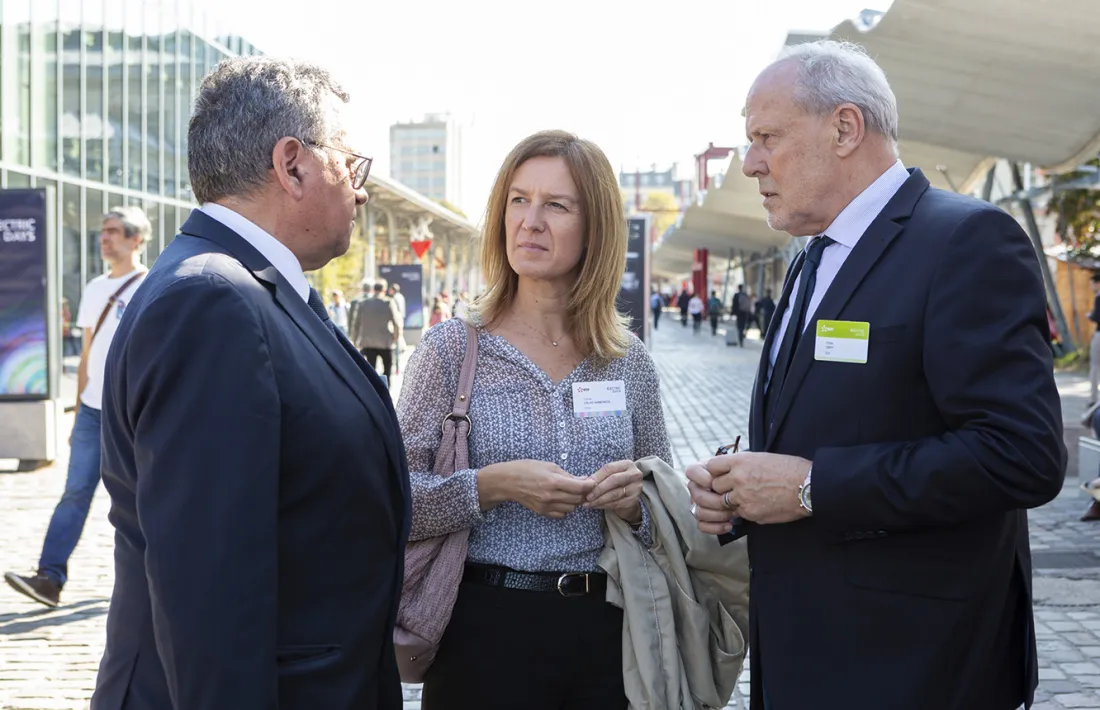 Sílvia Calvó, Albert Moles i Jean-Bernard Lévy.