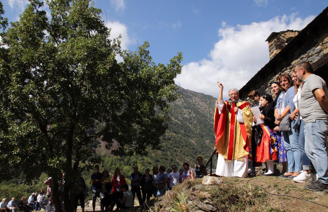 Un moment de la celebració del 18è aplec de Sant Romà dels Vilars.