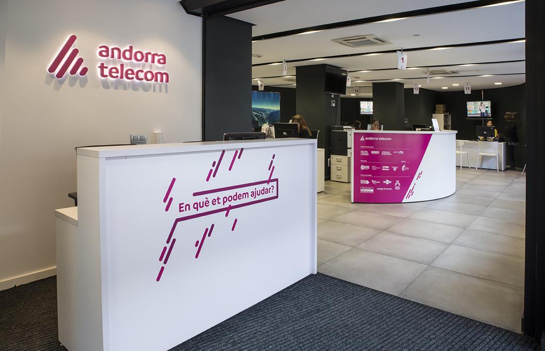 Oficina comercial d'Andorra Telecom.