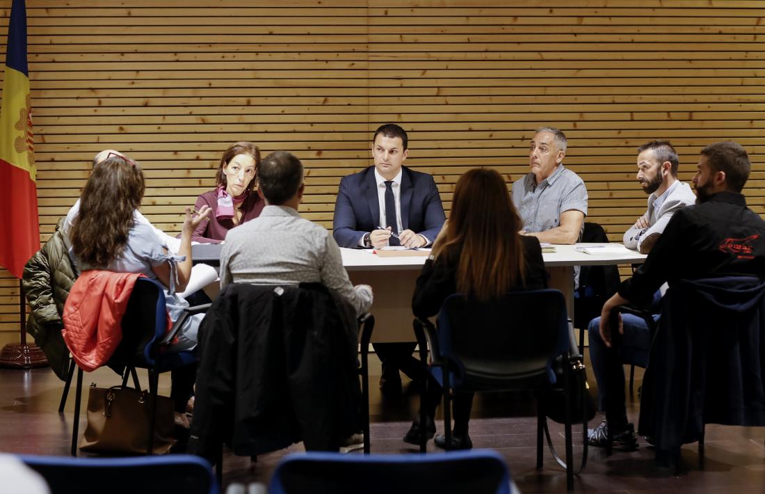 reunió mantinguda aquest dijous amb els comerciants del Pas de la Casa.