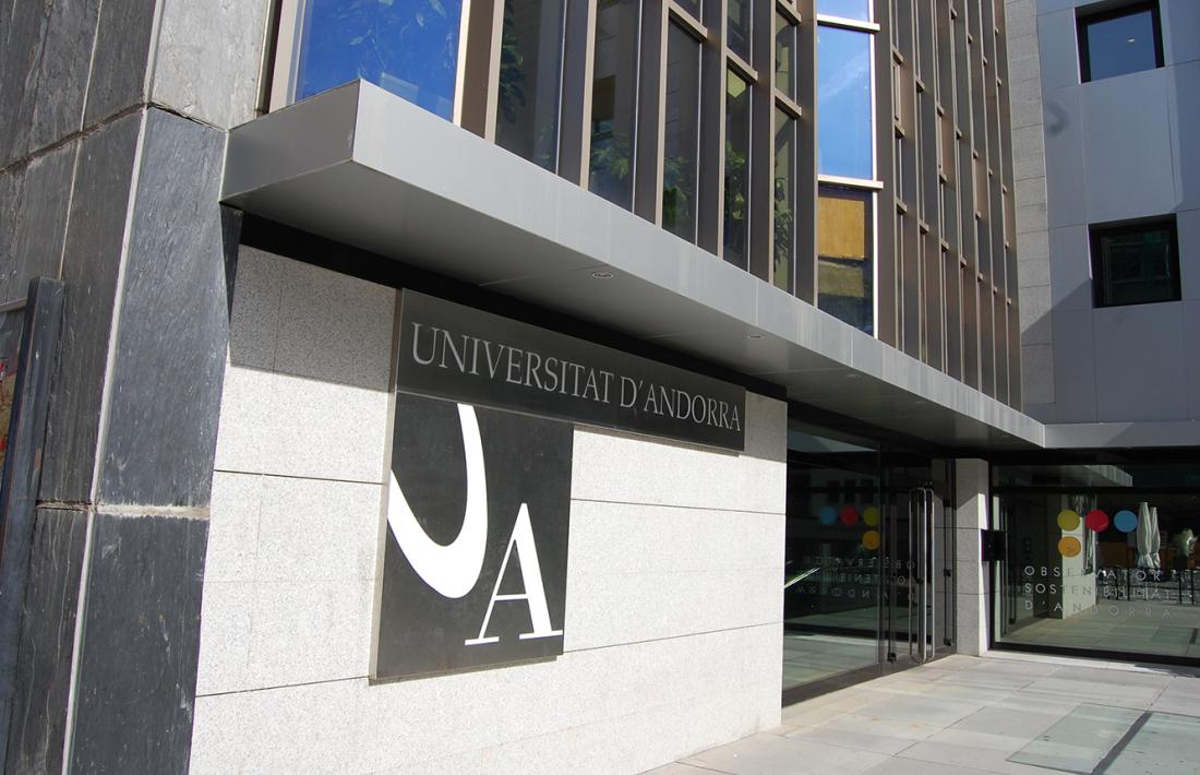 Façana de l'edifici de la Universitat d'Andorra.