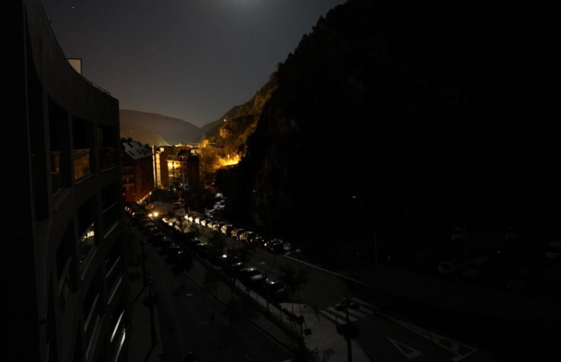 Aspecte de la zona afectada per l'avaria.