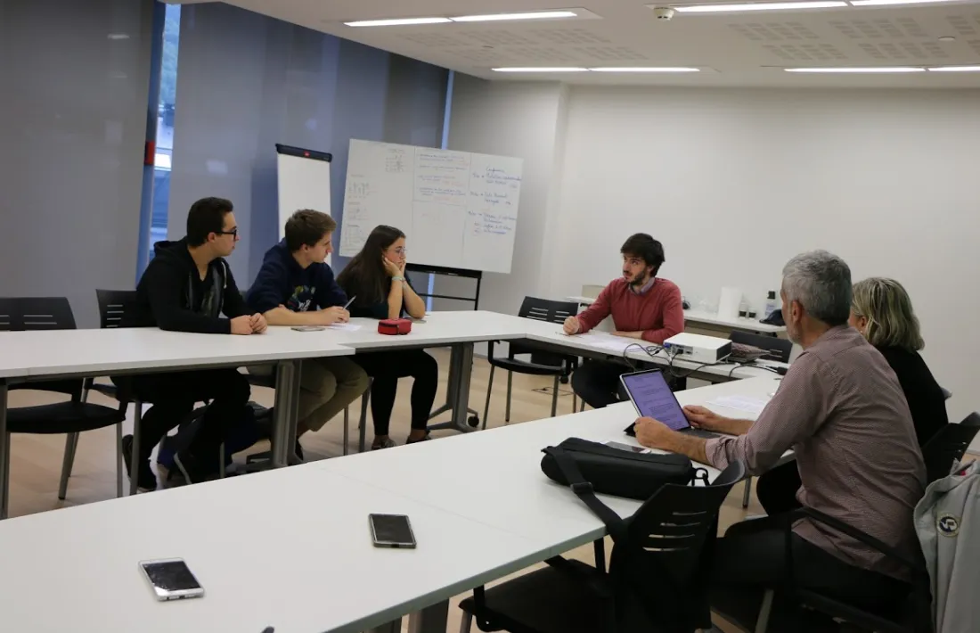 La reunió de Fridays For Future amb els parlamentaris.