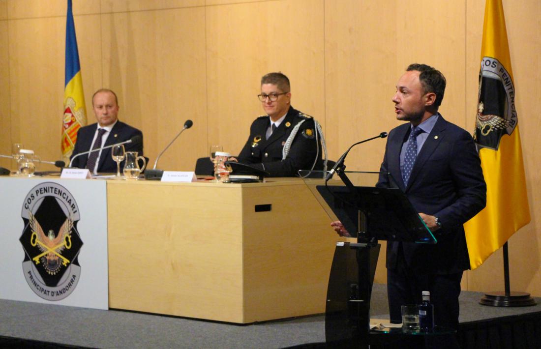 El cap de Govern, Xavier Espot, durant el seu parlament d'aquest divendres.