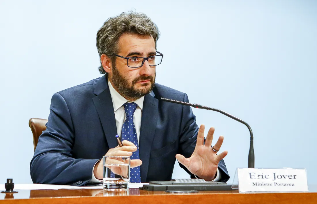 El ministre de Finances i portaveu de l’executiu, Eric Jover.