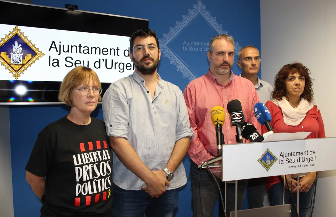 La roda de premsa d'avui de l'equip de Govern.
