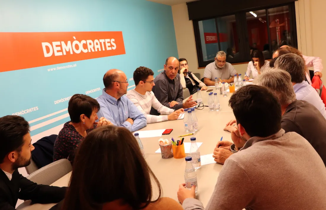 L'executiva demòcrata, ahir.