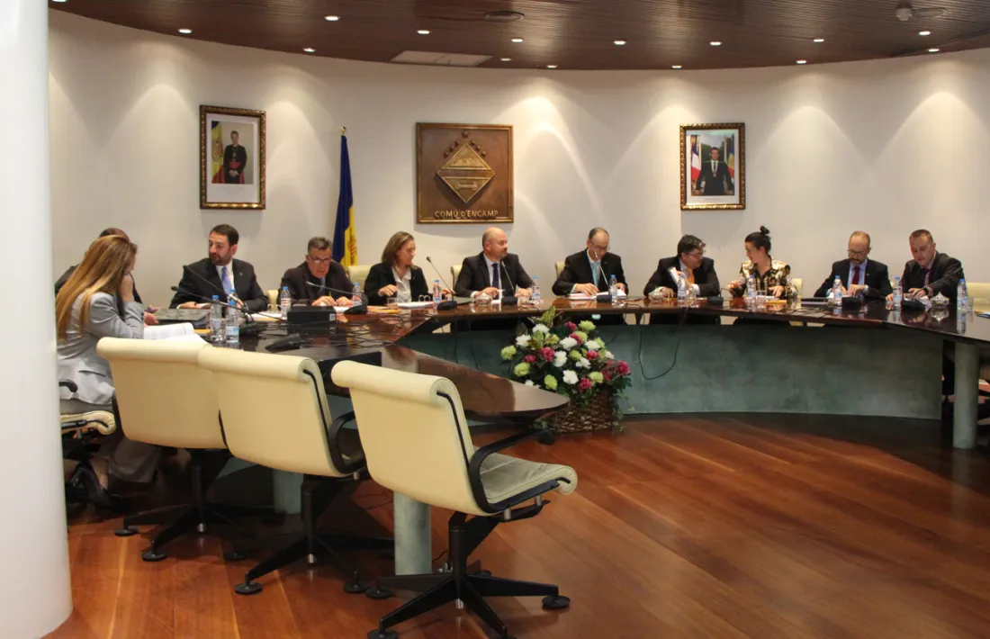 Sessió de consell de comú d'Encamp celebrada aquest dijous.