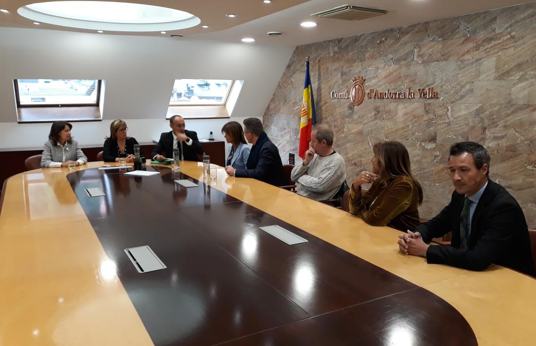 El moment de presentació de la llista d'En Comú per Andorra la Vella.