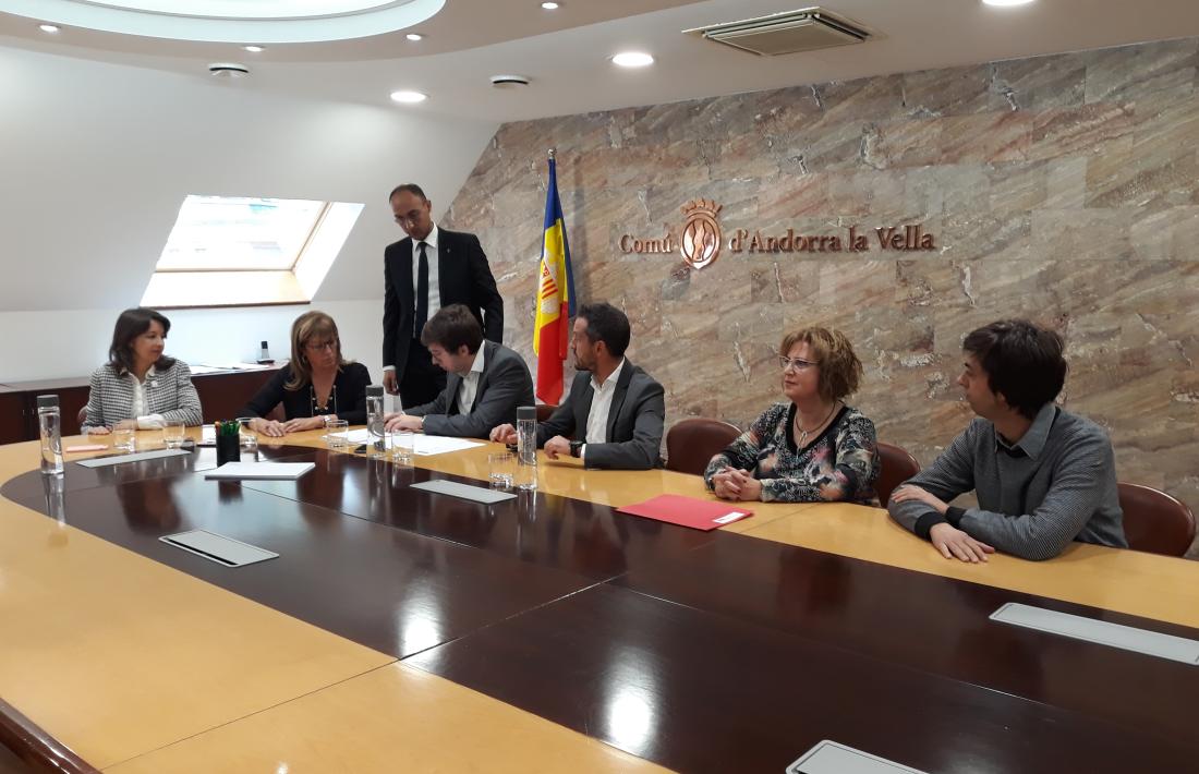 El moment de presentació de la llista del PS.