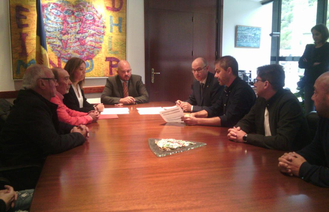 Els candidats del PS en la presentació de la candidatura.