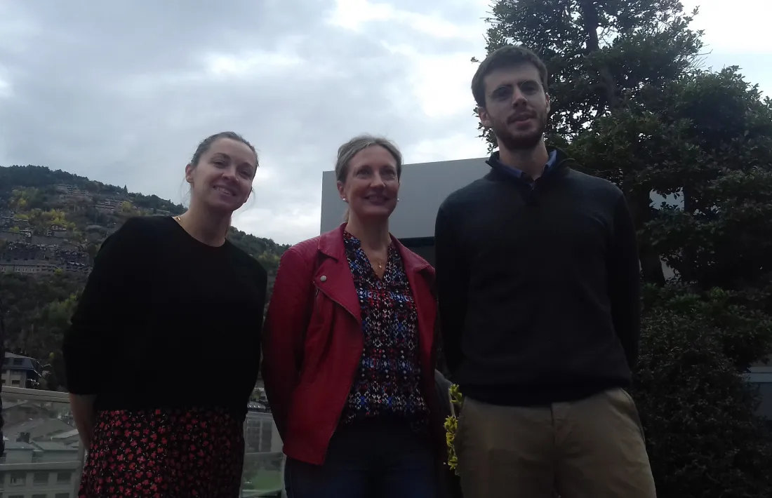 Els tres primers candidats de Desperta Laurèdia, amb Cerni Cairat com a cap de llista.