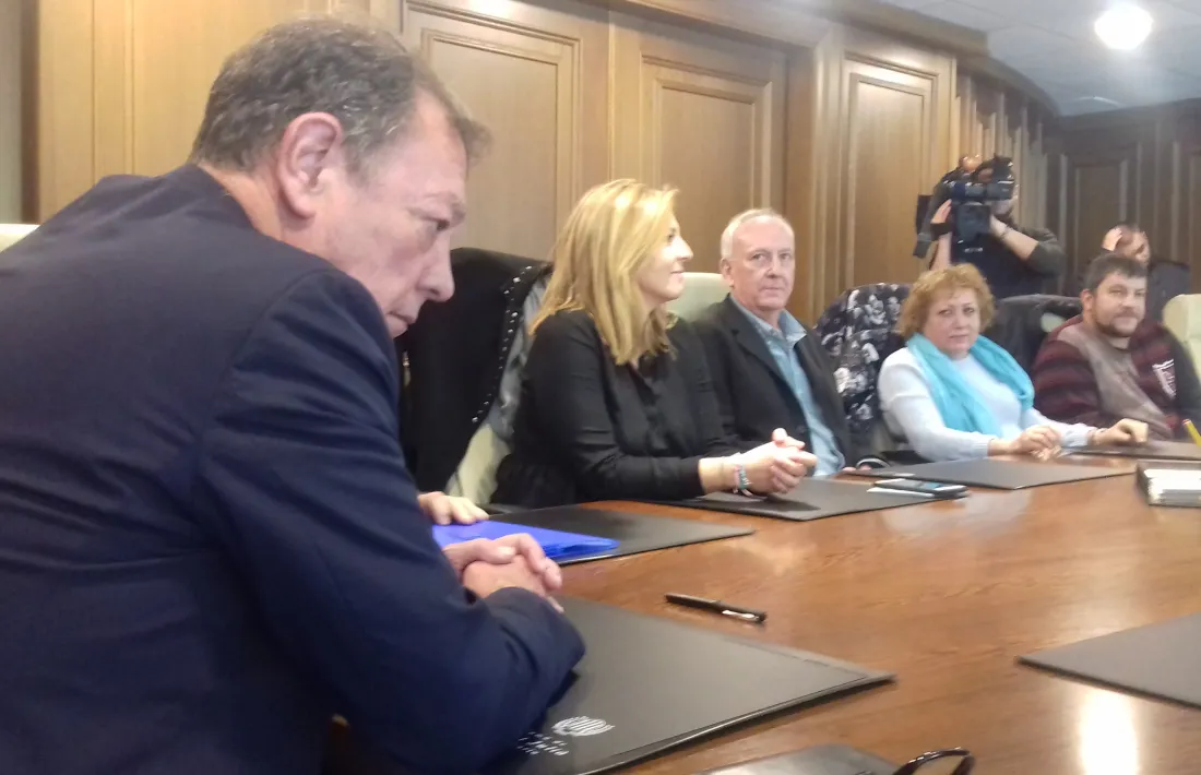 Els candidats d'Units pel Canvi a Sant Julià de Lòria.