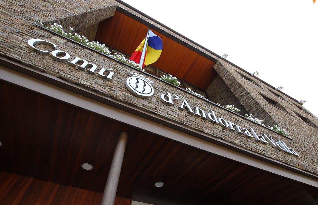 La façana del Comú d’Andorra la Vella.