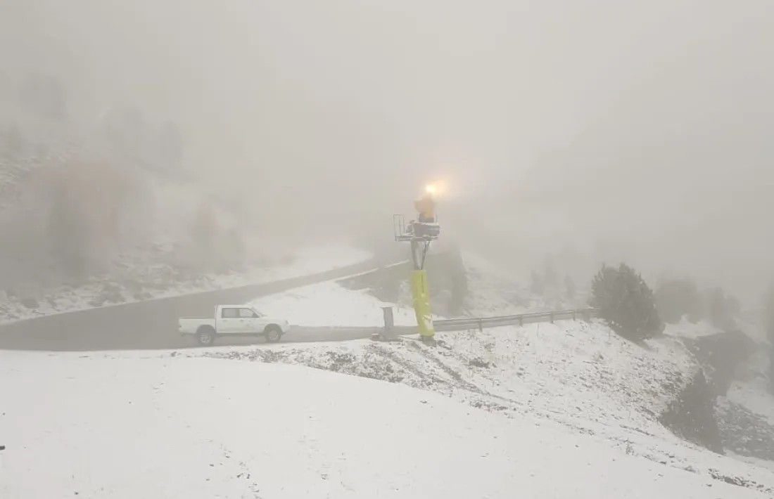 Ordino Arcalís ha pogut posar en funcionament els canons de neu.