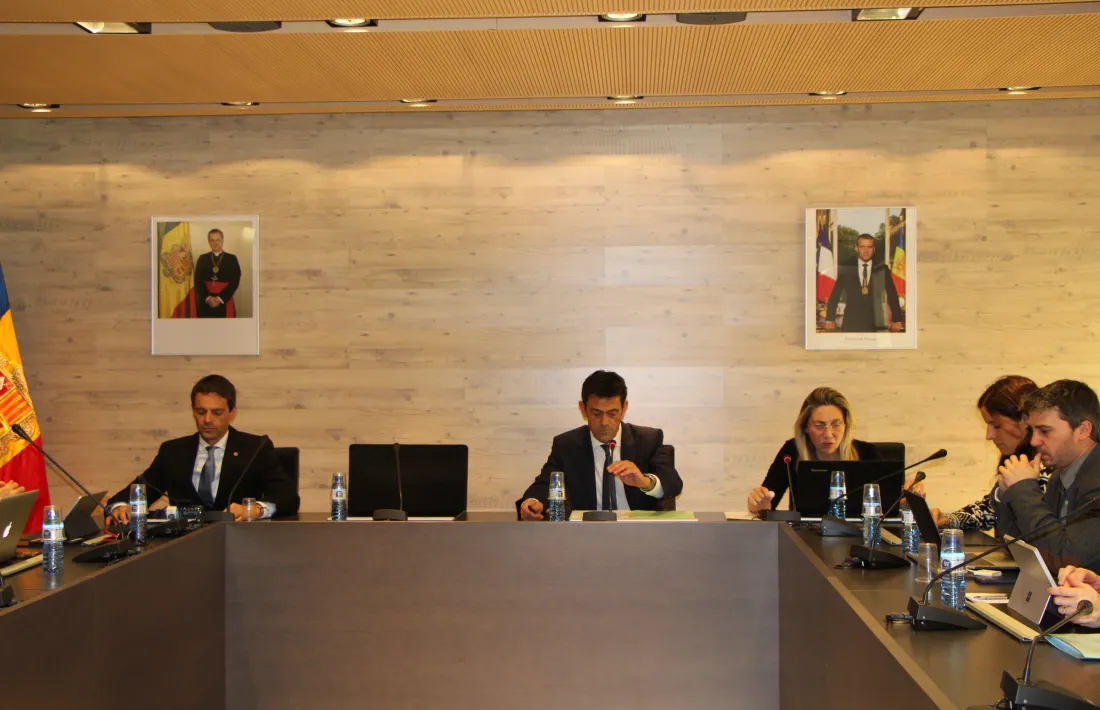 Sessió del Comú d’Ordino, ahir.