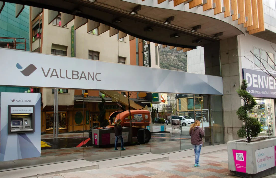 Una oficina de Vall Banc.