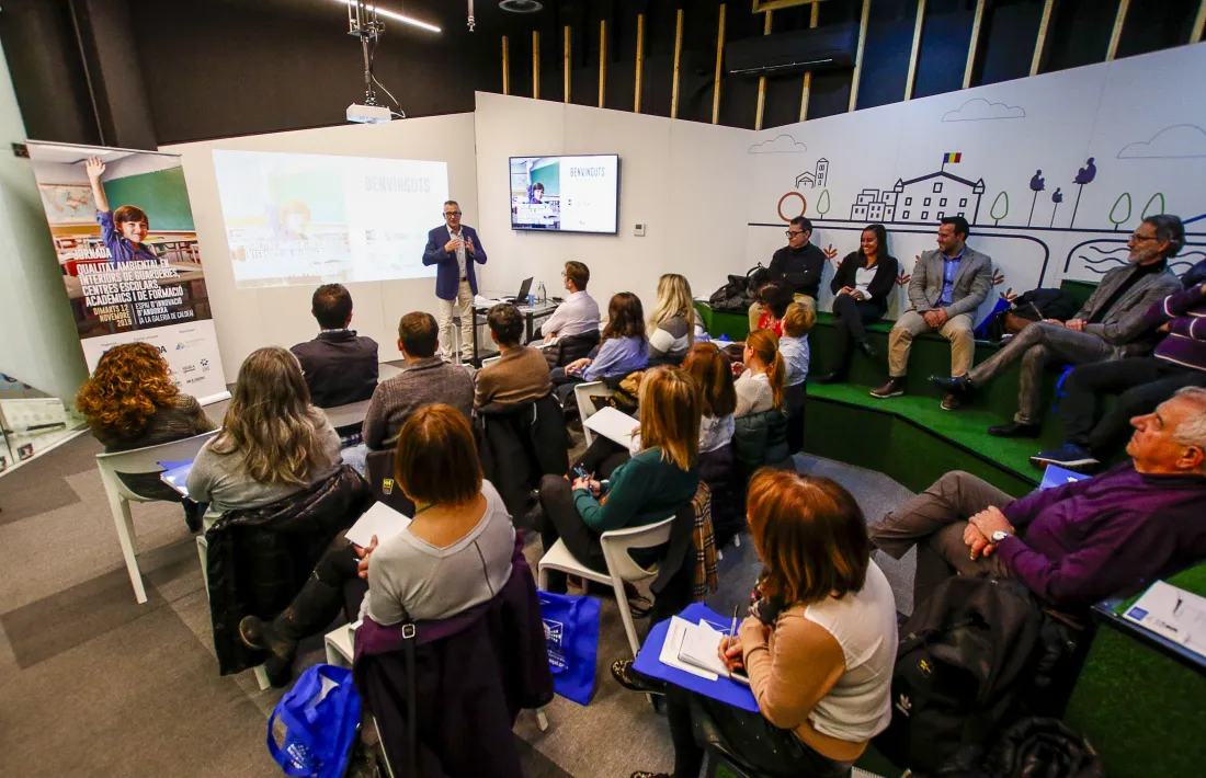 Un moment de la jornada celebrada la tarda d’ahir a l’espai d’innovació.
