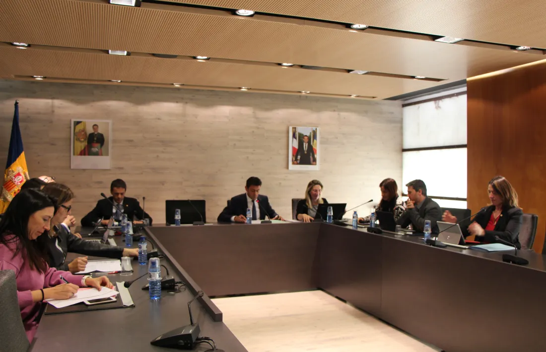 Sessió del Comú d'Ordino celebrada dilluns.