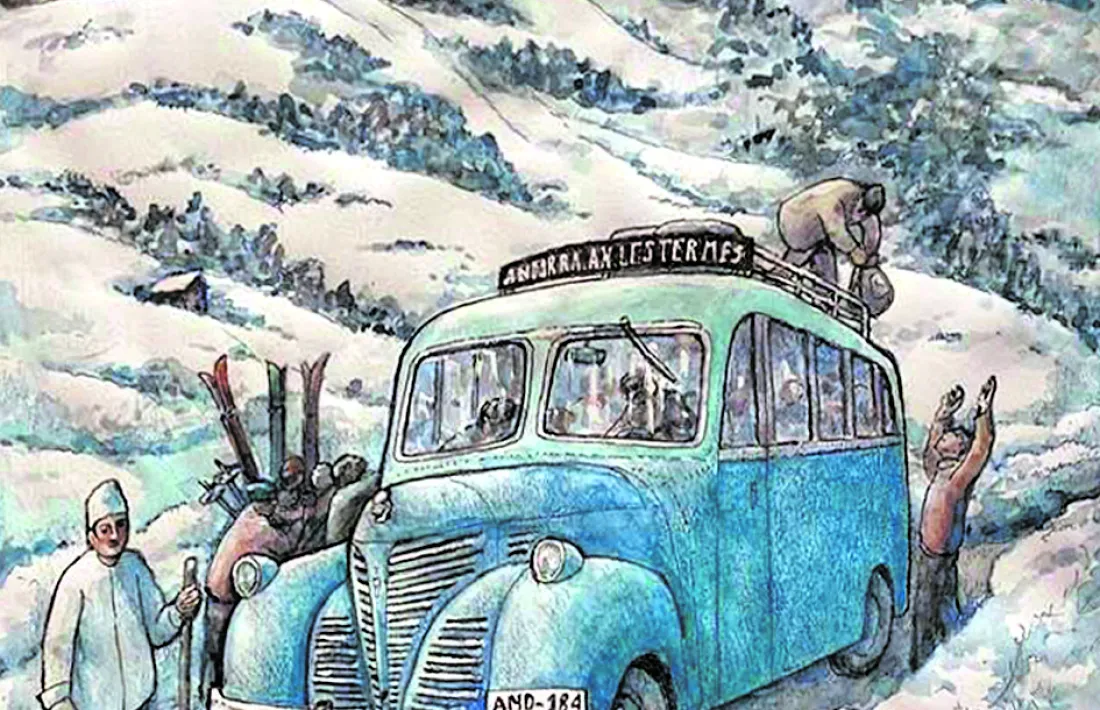 Esbossos de la litografia que prepara Sergi Mas.