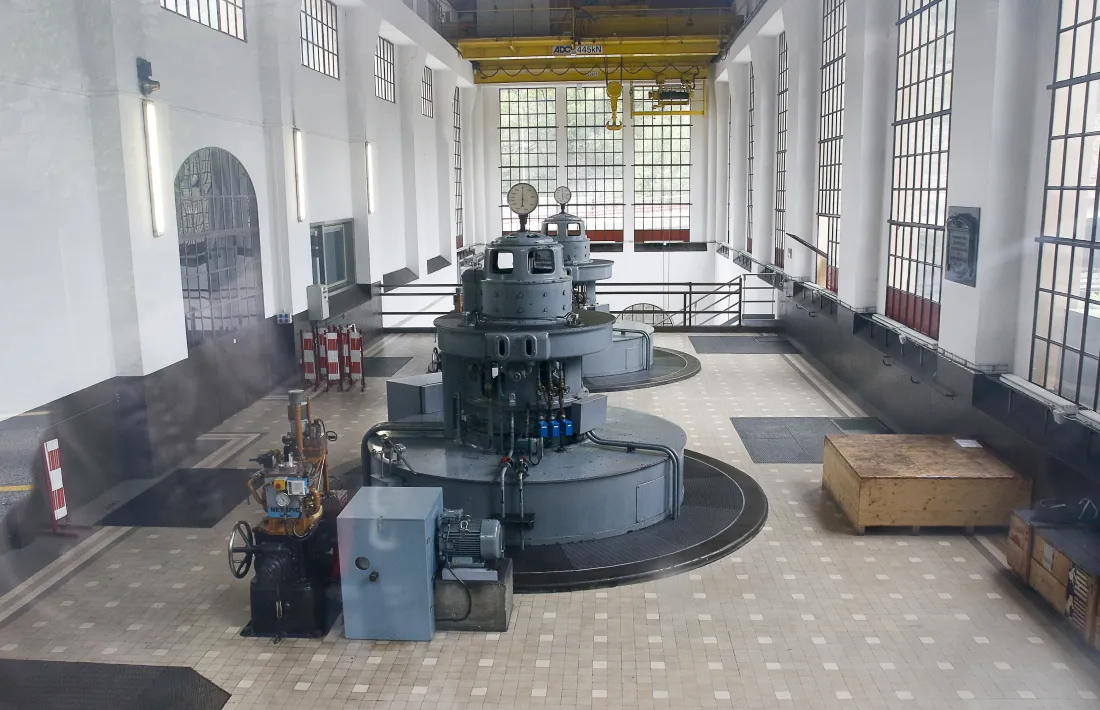 Els equips de la central hidroelèctrica de FEDA.