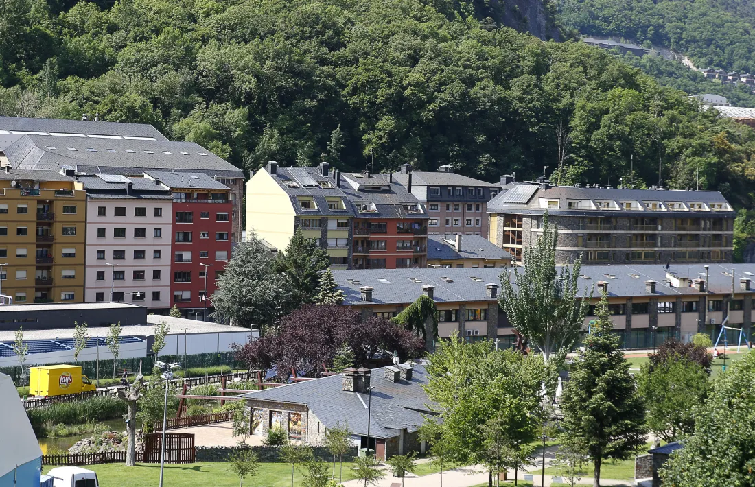 Edificis destinats a habitatges a Andorra la Vella.