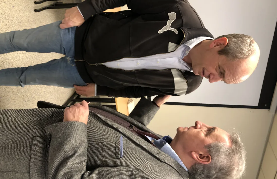 Pierre Larrouturou i Jaume Bartumeu.