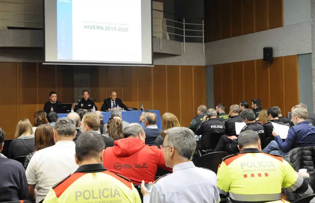 Un moment de la presentació del dispositiu especial de trànsit per aquesta temporada d’hivern.