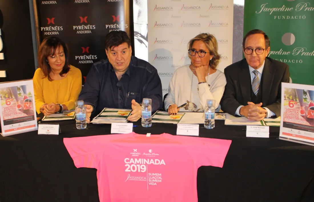 La presentació de la recaptació de la sisena Caminada contra el càncer