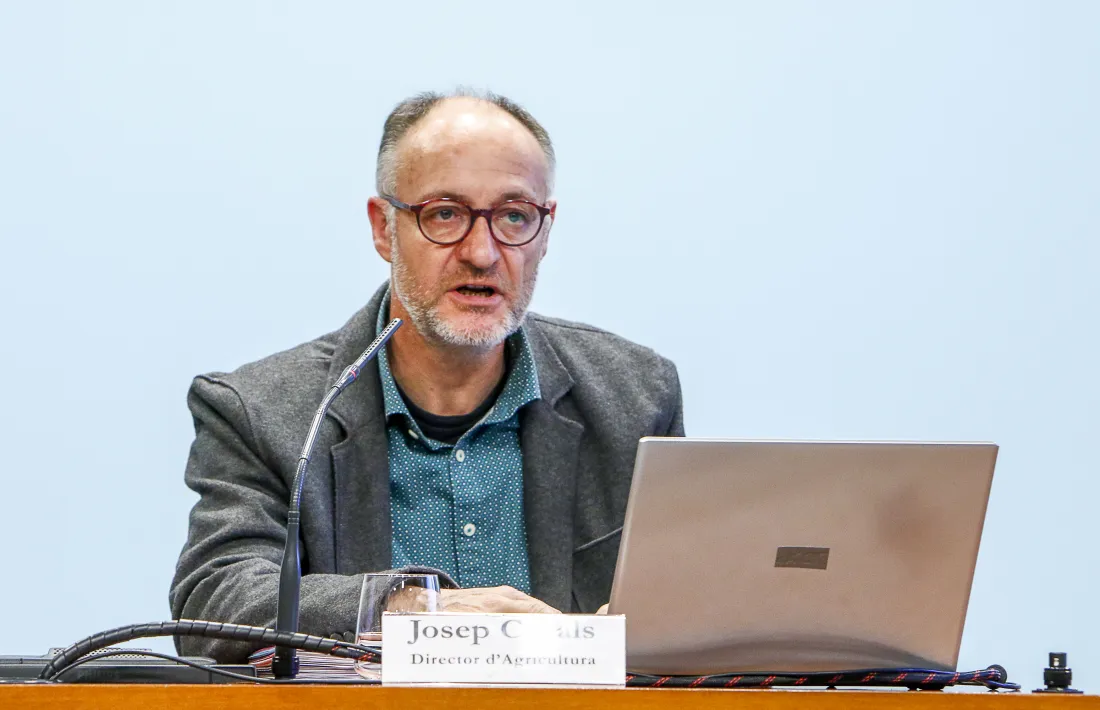 El director d’Agricultura, Josep Casals, va explicar el nou sistema d’informació del RAC.