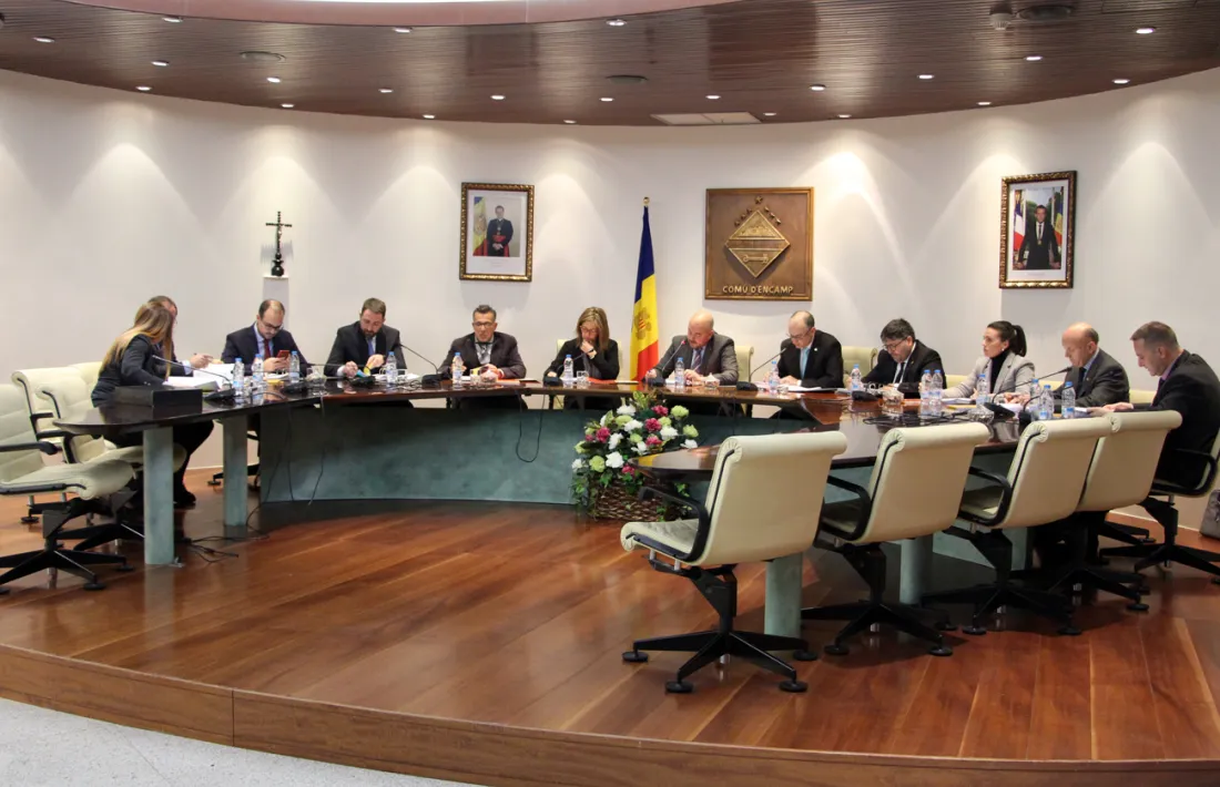 Un moment de la sessió de consell de comú celebrada aquest dijous a Encamp.