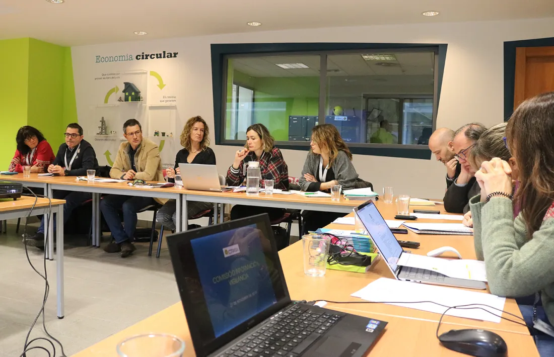 Un moment de la reunió de la comissió d’Informació i Vigilància del CTR que va tenir lloc ahir.