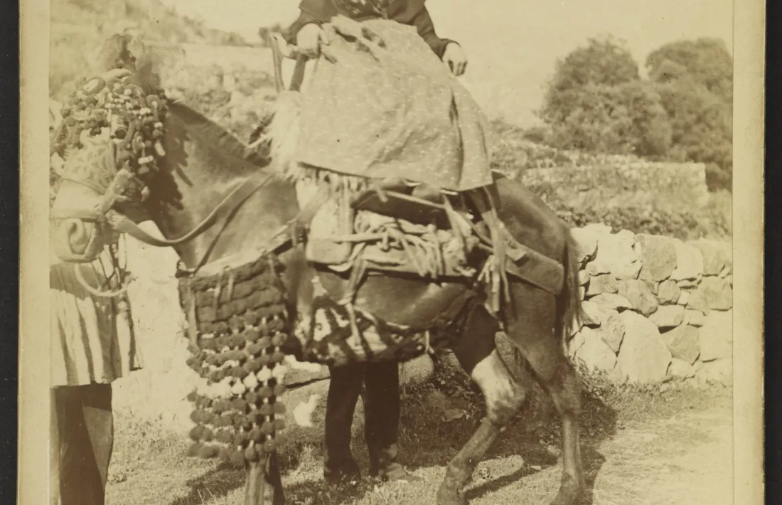 Núvia andorrana, estampa que va circular com a postal i que a Bordeus estava sense identificar.