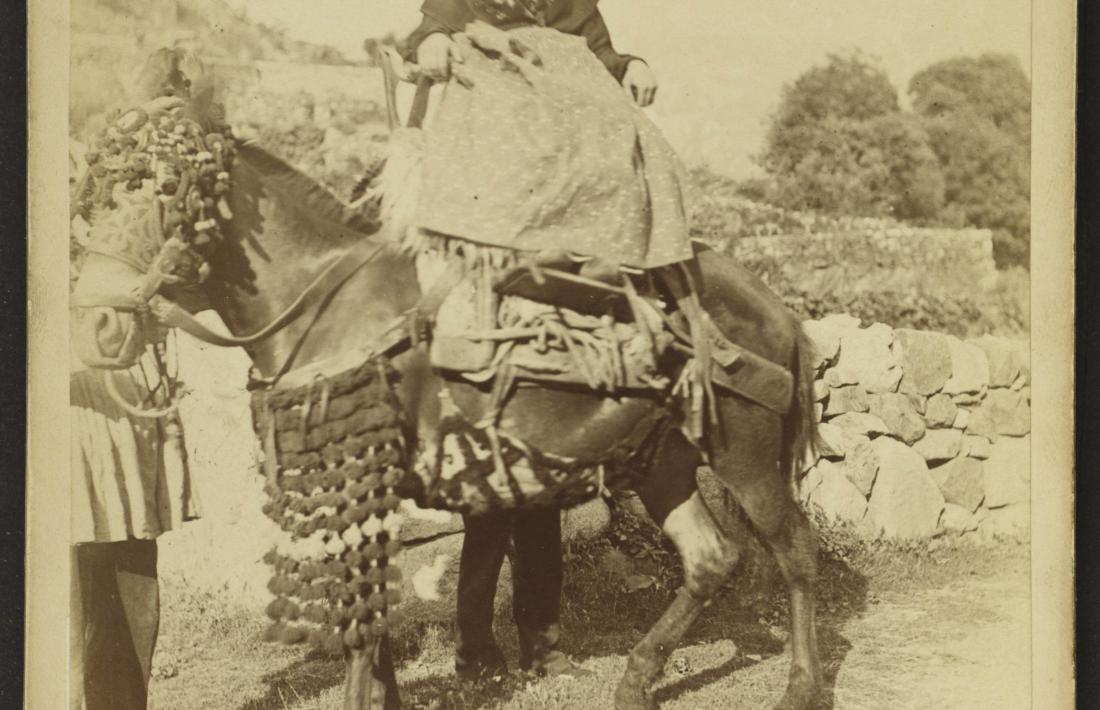 Núvia andorrana, estampa que va circular com a postal i que a Bordeus estava sense identificar.