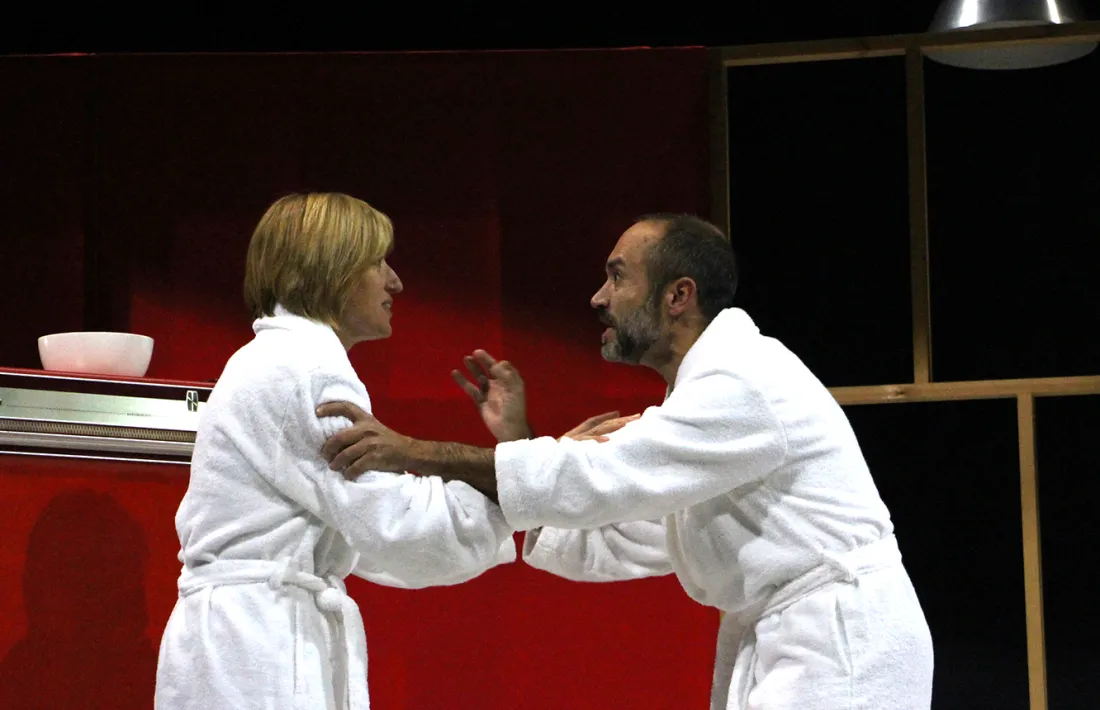 Elisenda Palomares i Joan Sans.